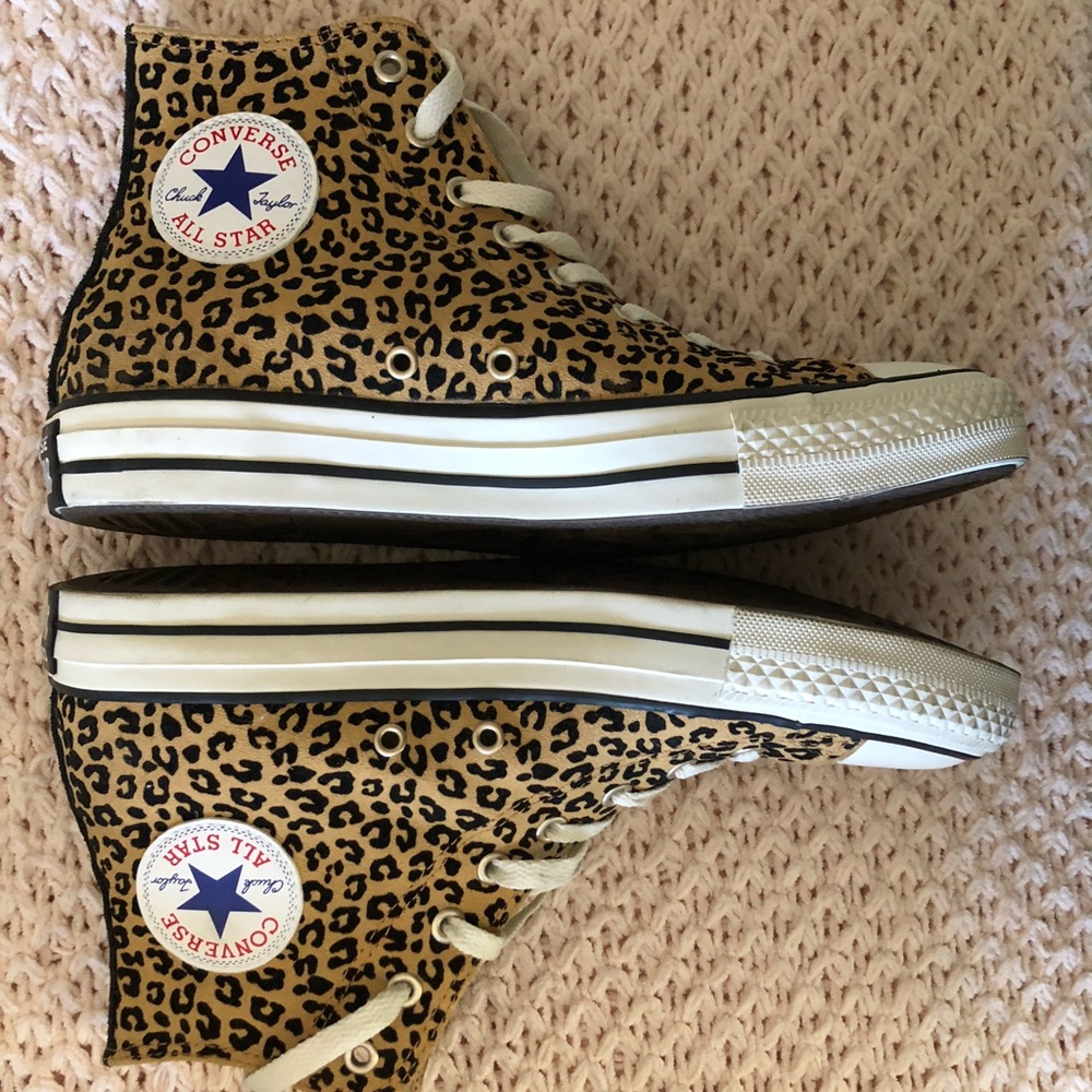 Cheetah/ Leopard Converse Chucks High Tops